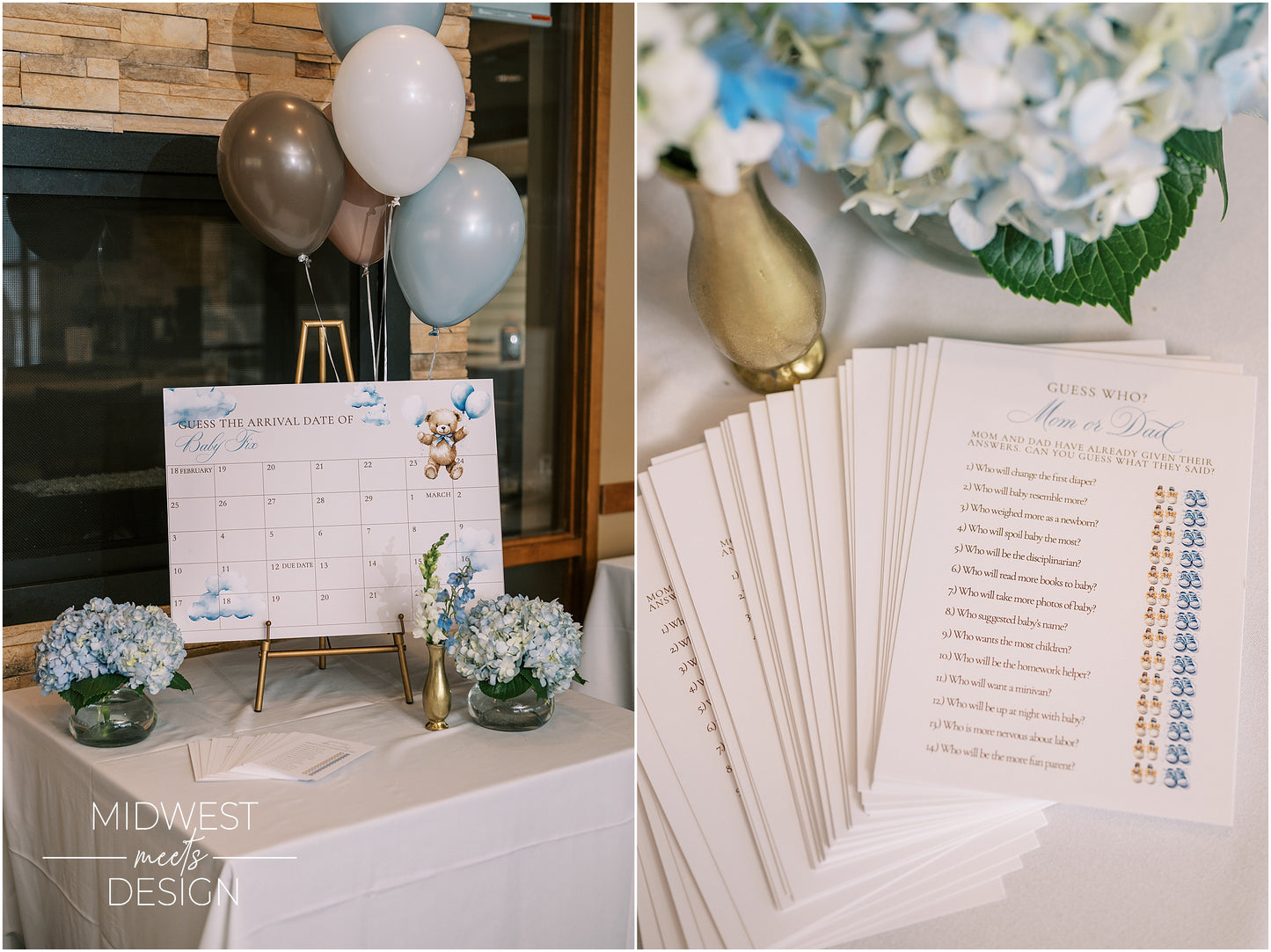 Guess Who Baby Shower Game Cards - Digital/Print