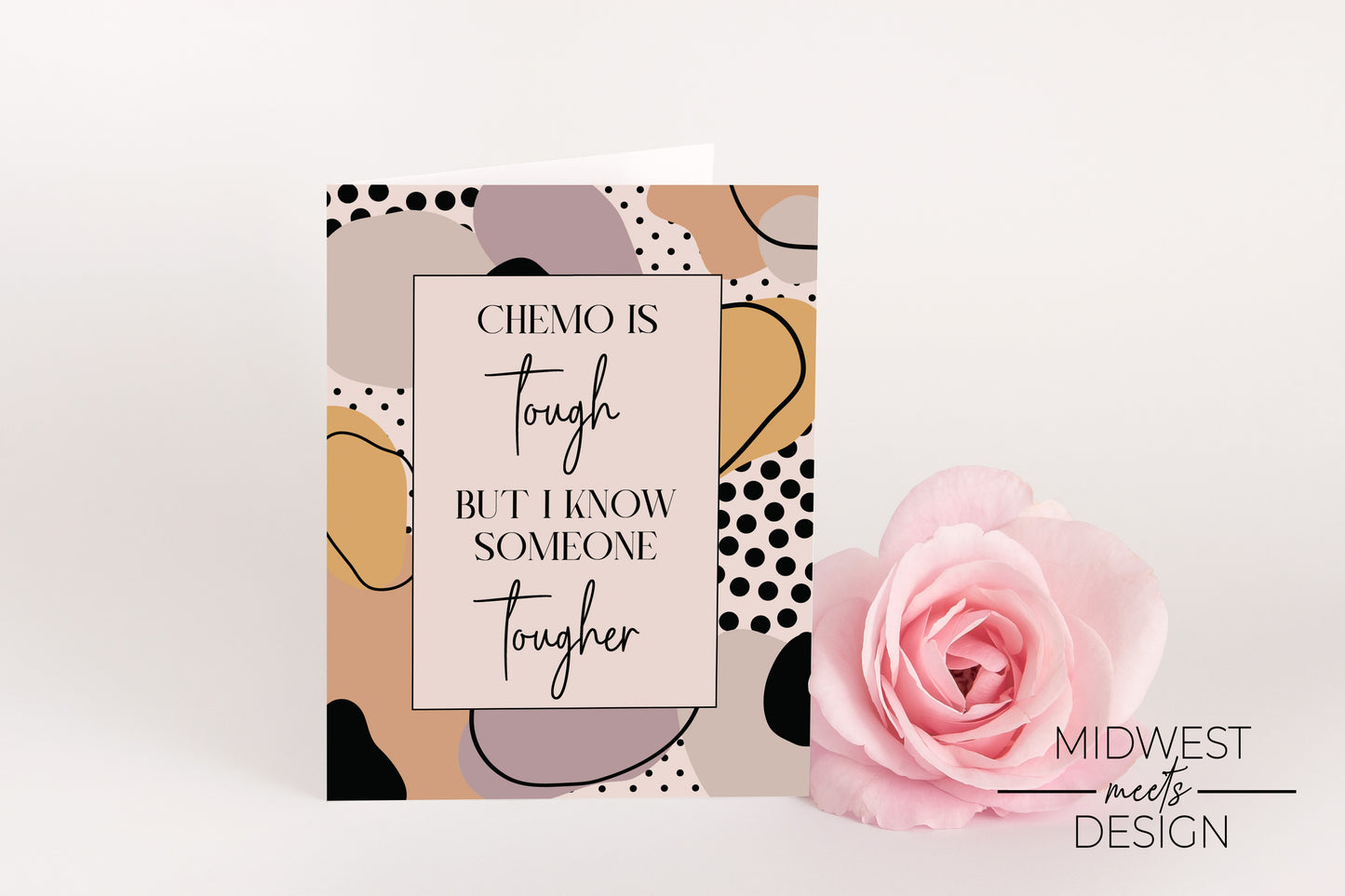 'Chemo Is Tough' Sympathy Greeting Card