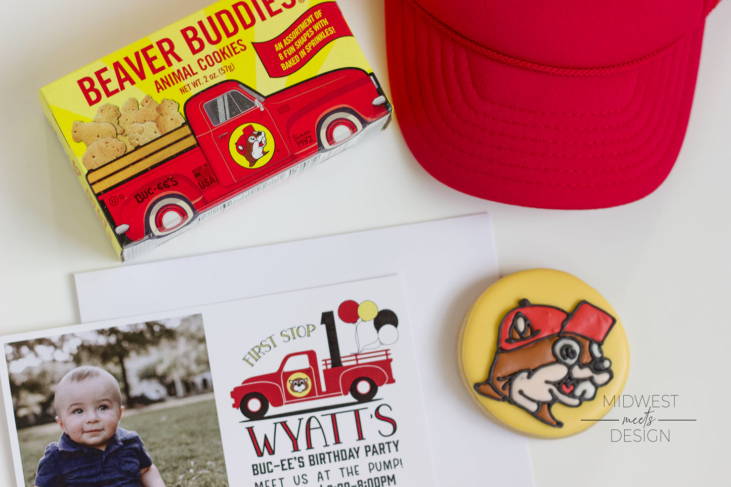 Buc-ee's Gas Station Inspired Birthday Invite - Digital/Print