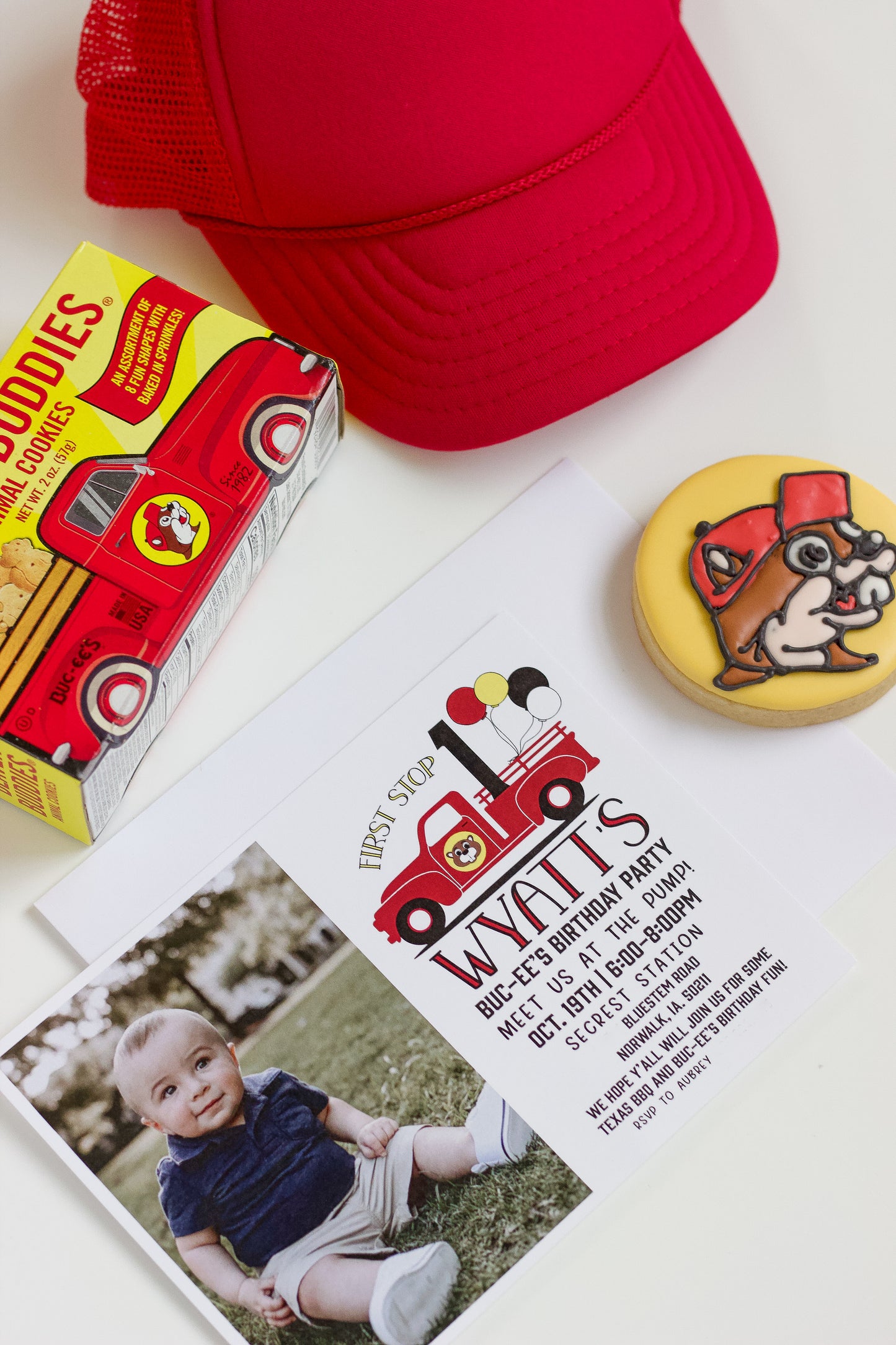 Buc-ee's Gas Station Inspired Birthday Invite - Digital/Print