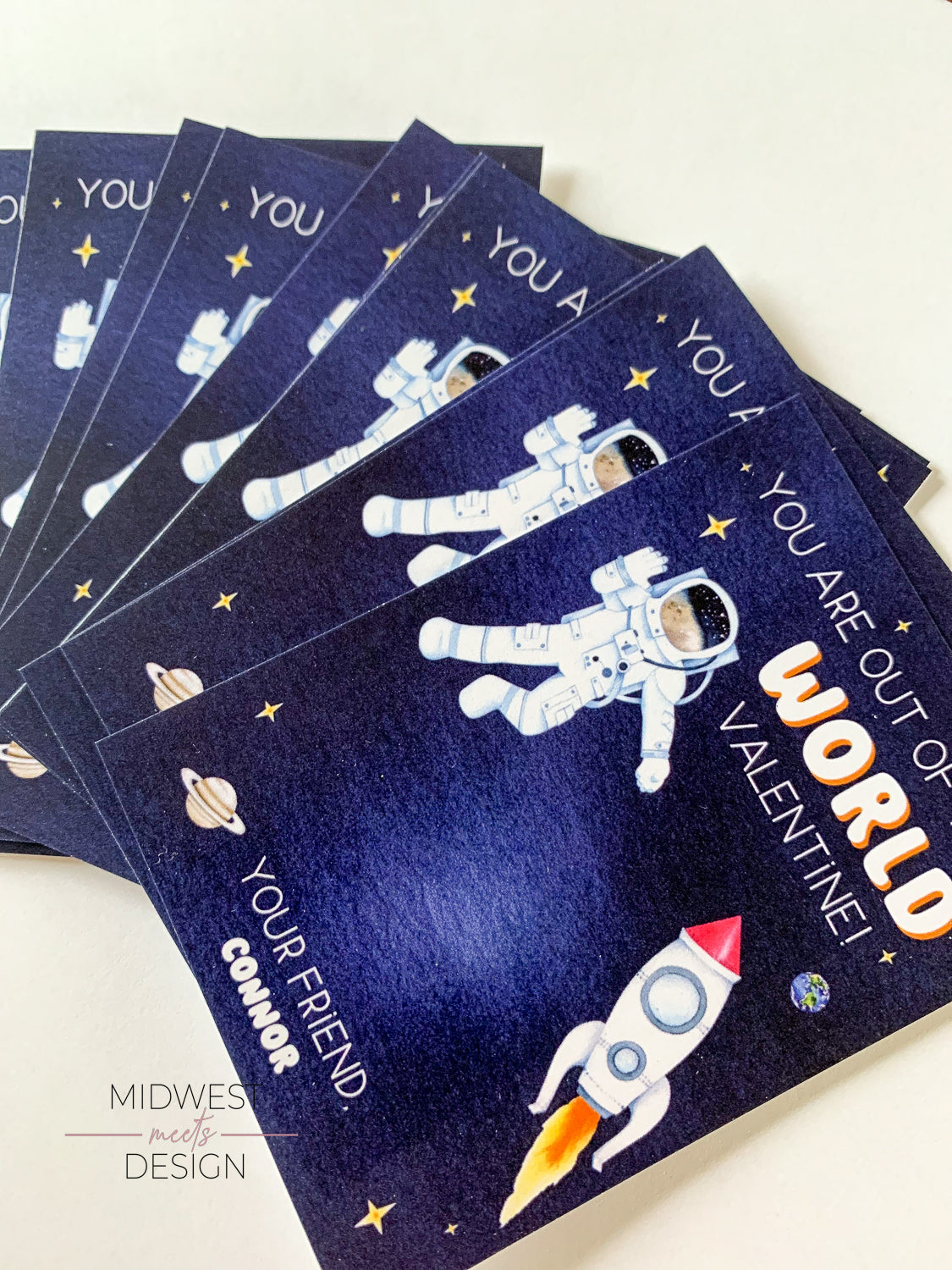 Out of this World Valentine Stickers/Tags - Digital Download/Self-Edit