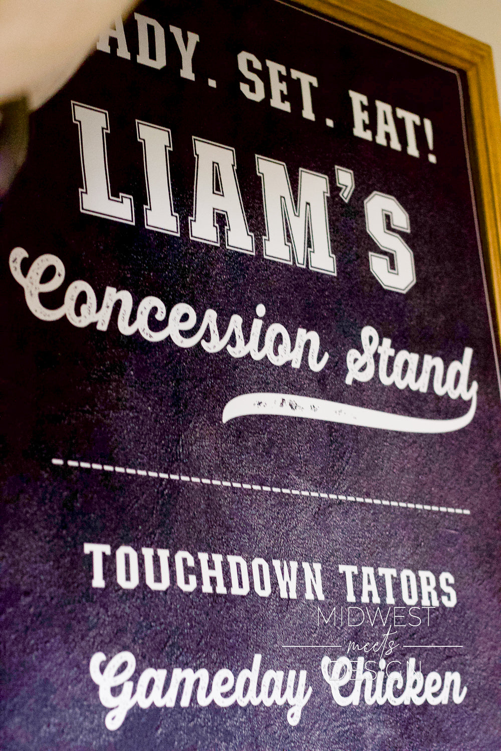 Football Concession Menu Sign Template - Digital Download