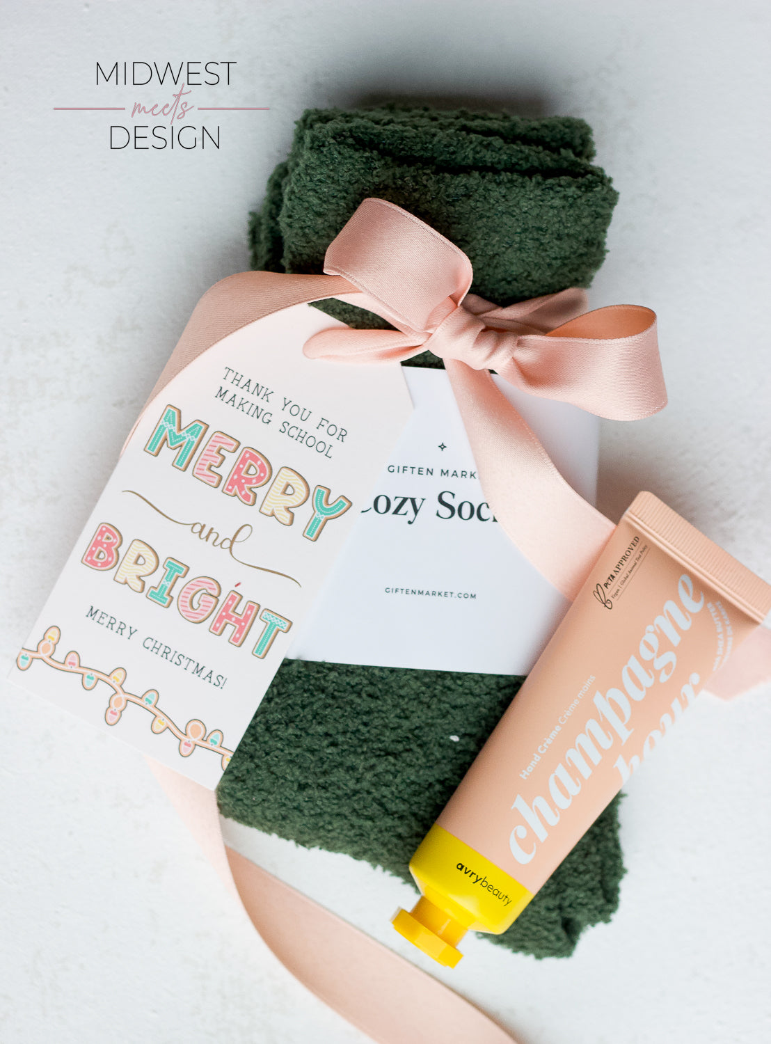Teacher Merry + Bright Christmas Gift Set