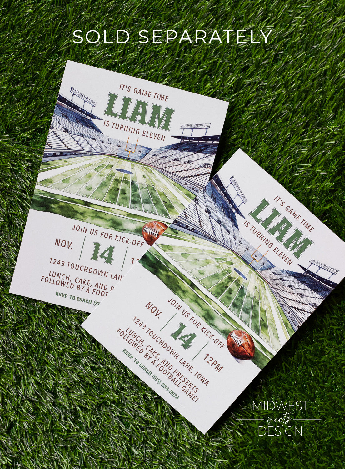 Football Concession Menu Sign Template - Digital Download