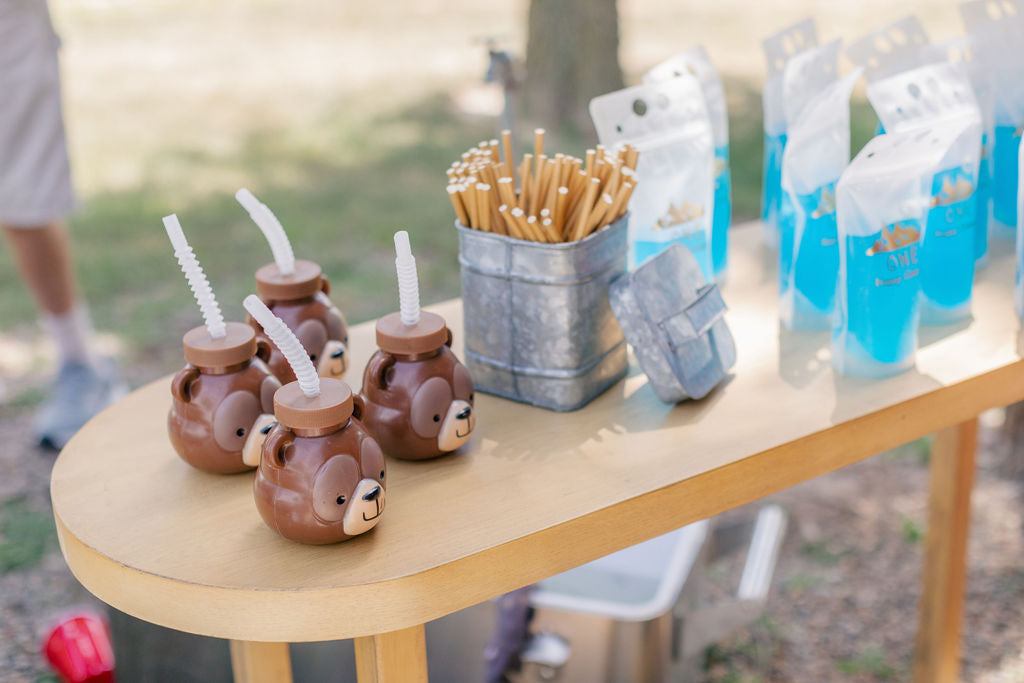 One Happy Camper Drink Pouches - Gold Foil