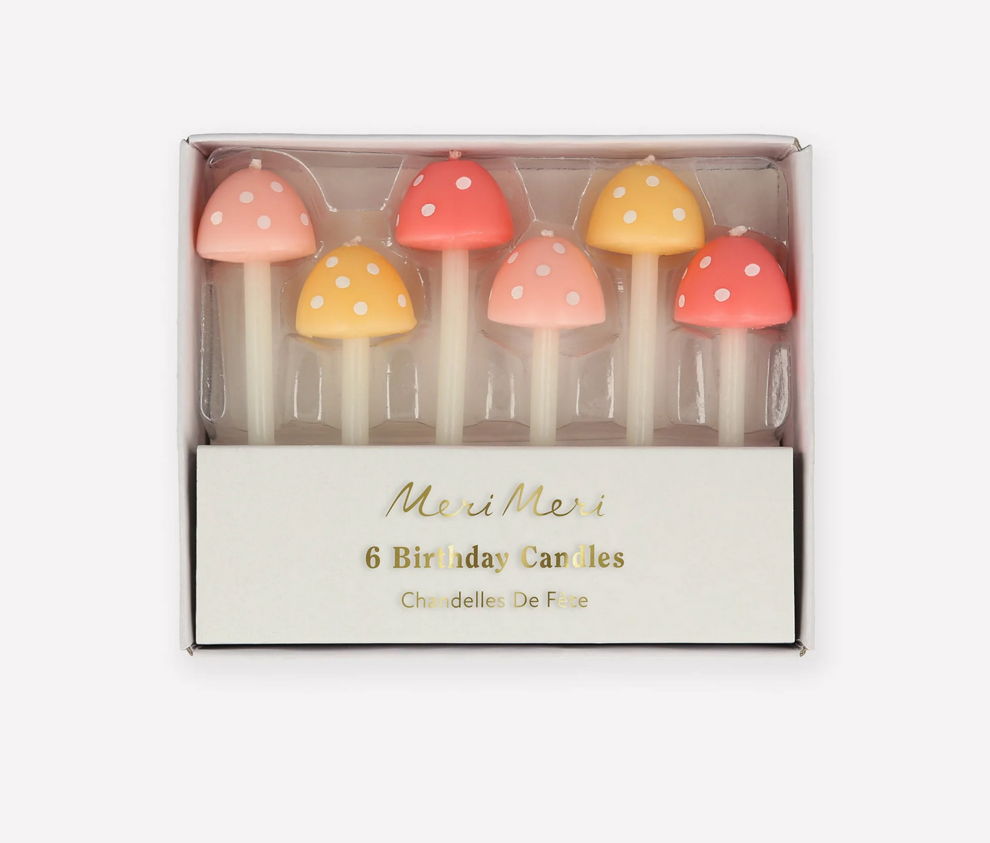 Mushroom Candles (3D) - 6 Pack