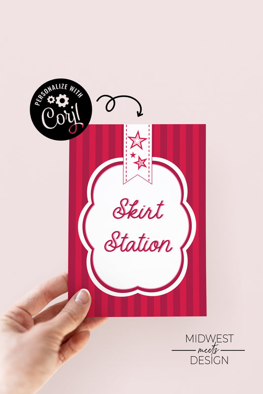 American Birthday Station Signs - Digital Download