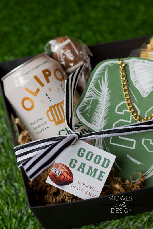 'Good Game' Sports Themed Favor Tag - Printed