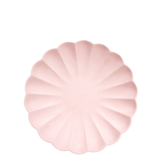 Small Candy Pink Compostable Plates (x 8)