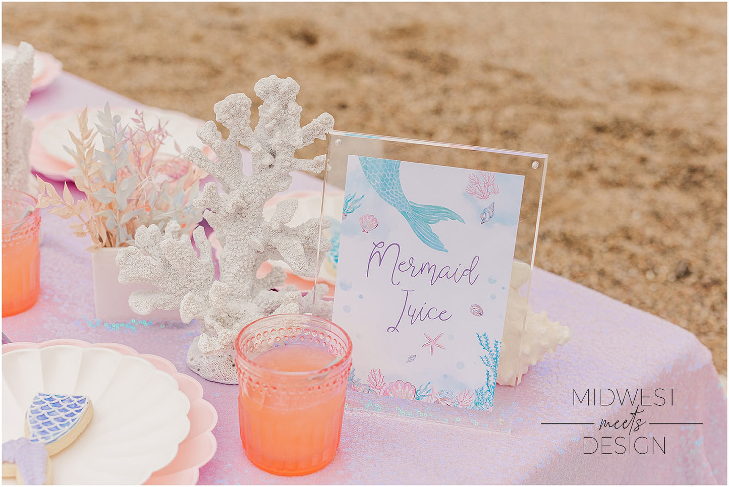 Mermaid Birthday Digital Bundle - Digital Download