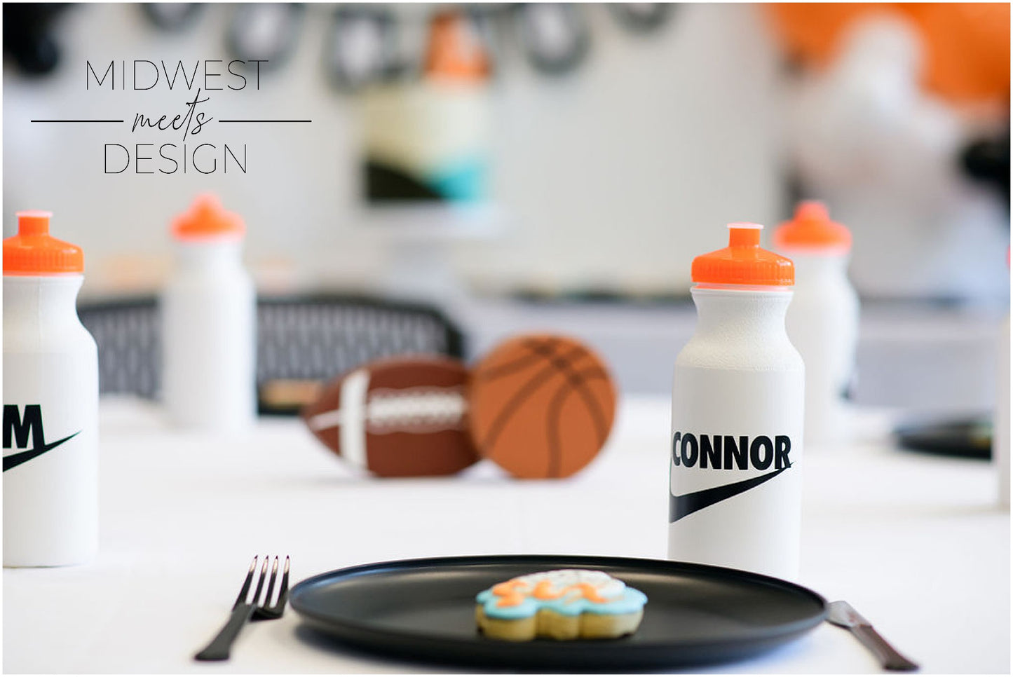 Nike Inspired Water Bottle Favors