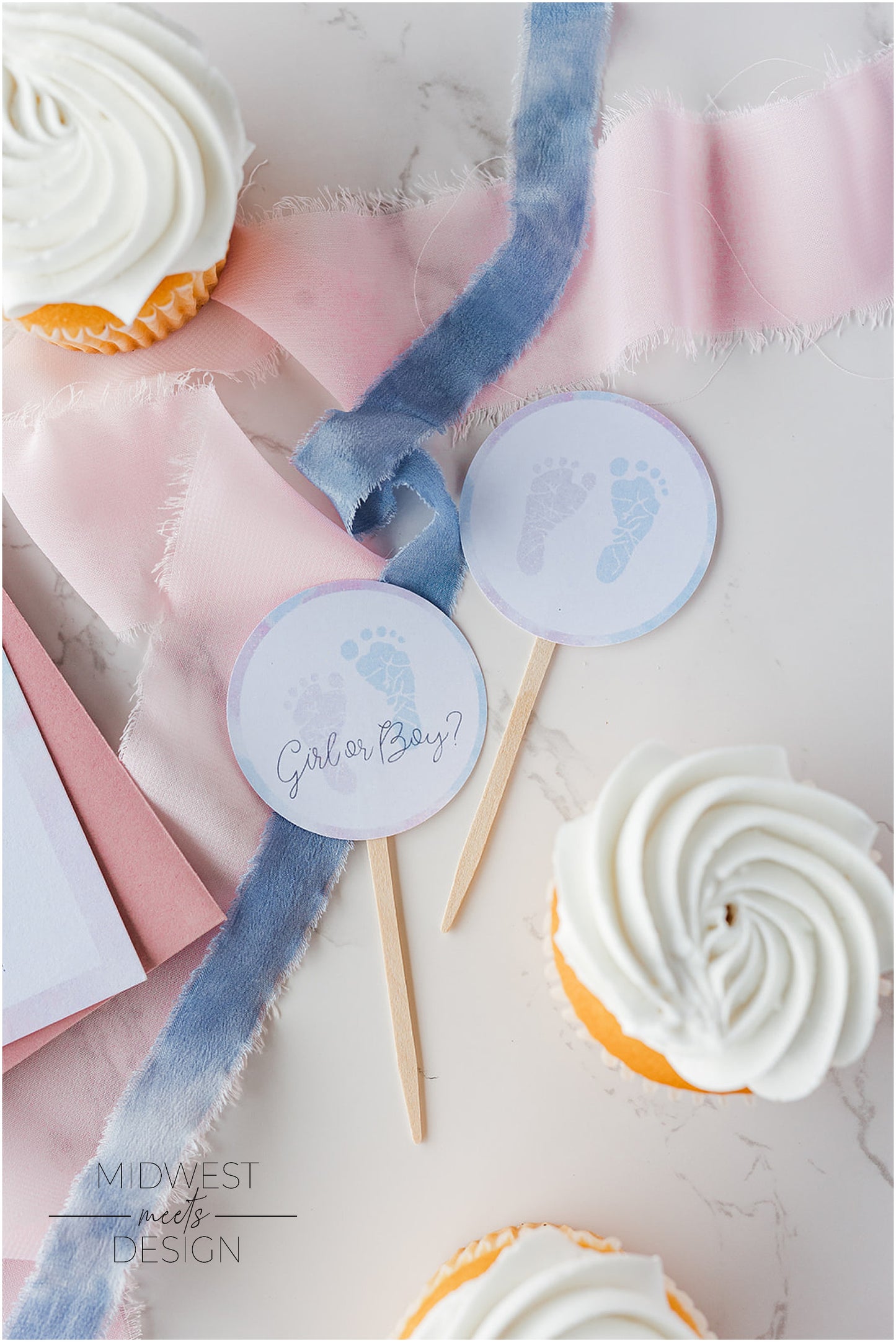 Gender Reveal Baby Shower Bundle - Digital Download