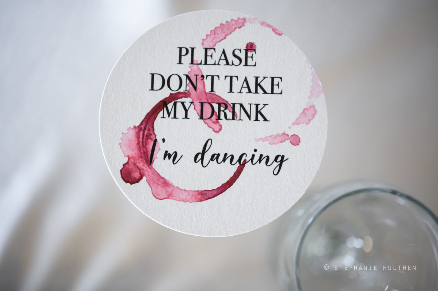 Don't Take My Drink Coaster Favors (50 Count)