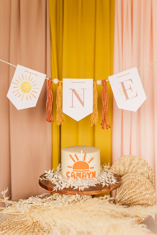 First Trip Around the Sun Highchair Banner - Digital Download