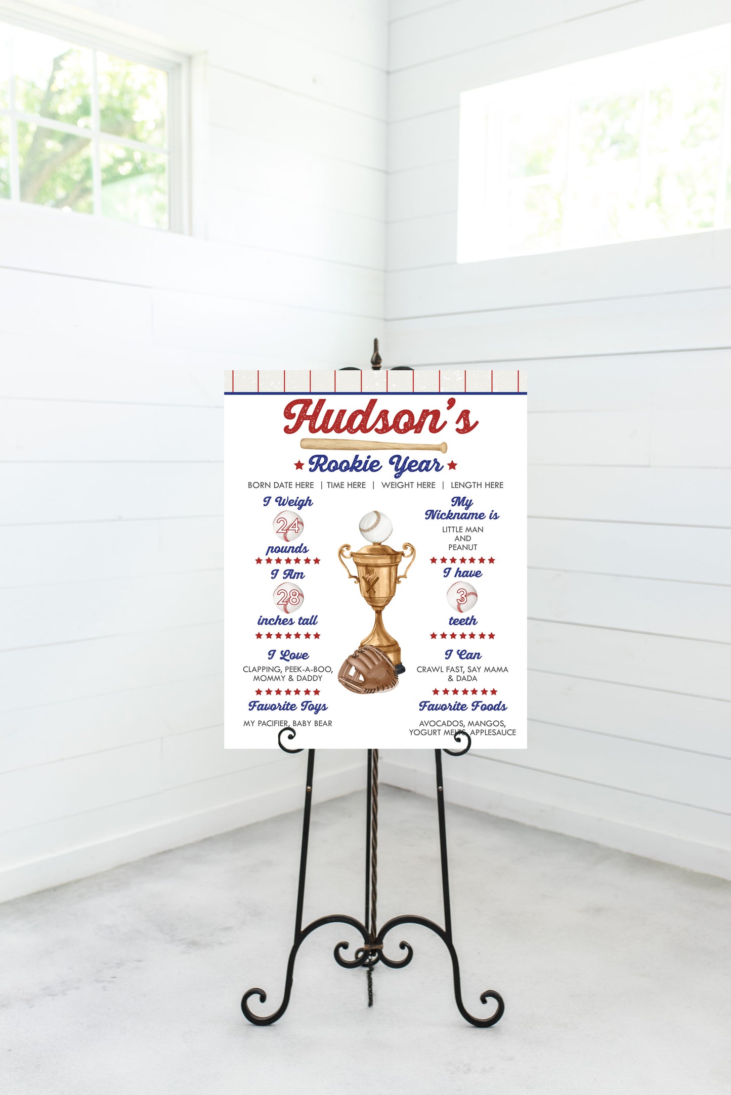Rookie of the Year Milestone Stat Poster - Digital Download