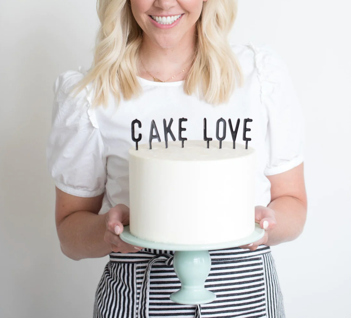 Black Letterboard Cake Toppers