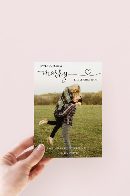 Wedding Save the Date (Have Yourself A Marry Little Christmas) - Digital Download